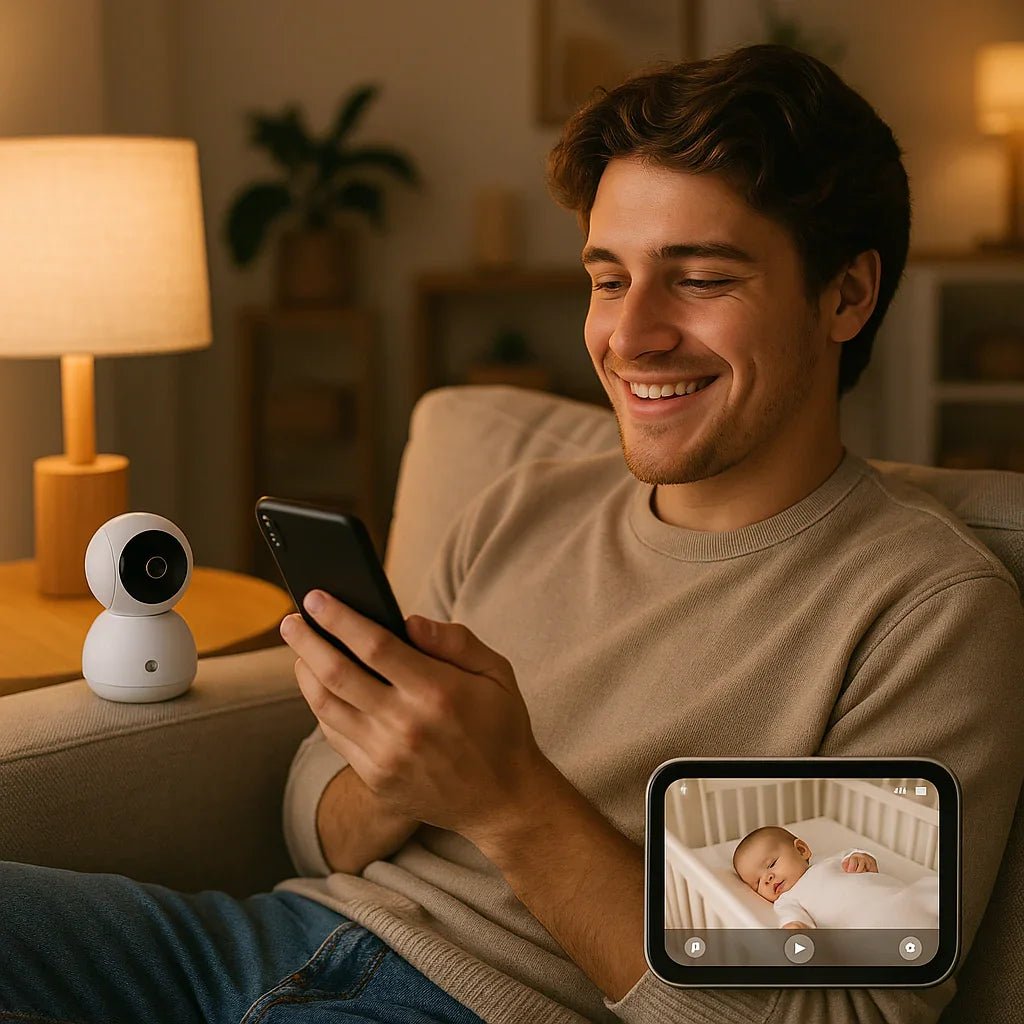 Monitor de Bebé Inteligente BabyGuardian AI Pro: Vigilancia 1080p y Pantalla Portátil - TuAliado Homeplus