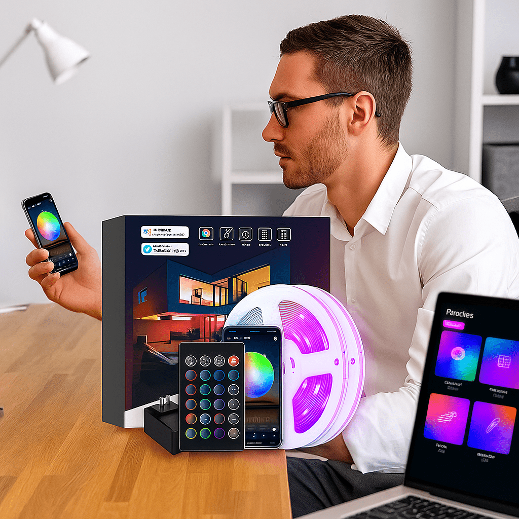 LED Strip Kit: Iluminación Inteligente a Bajo Voltaje - TuAliado Homeplus
