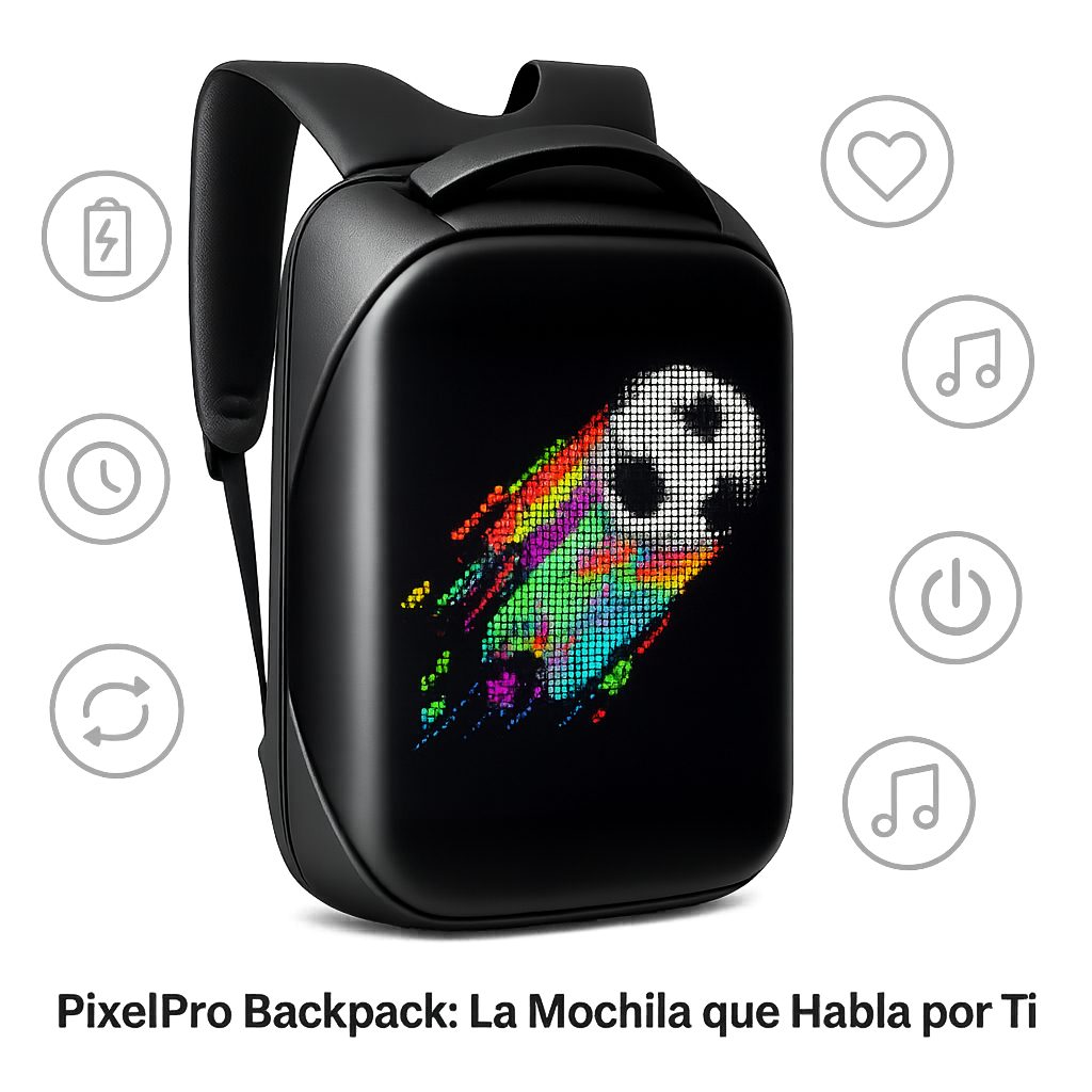 PixelPro Backpack: La Mochila que Habla por Ti
