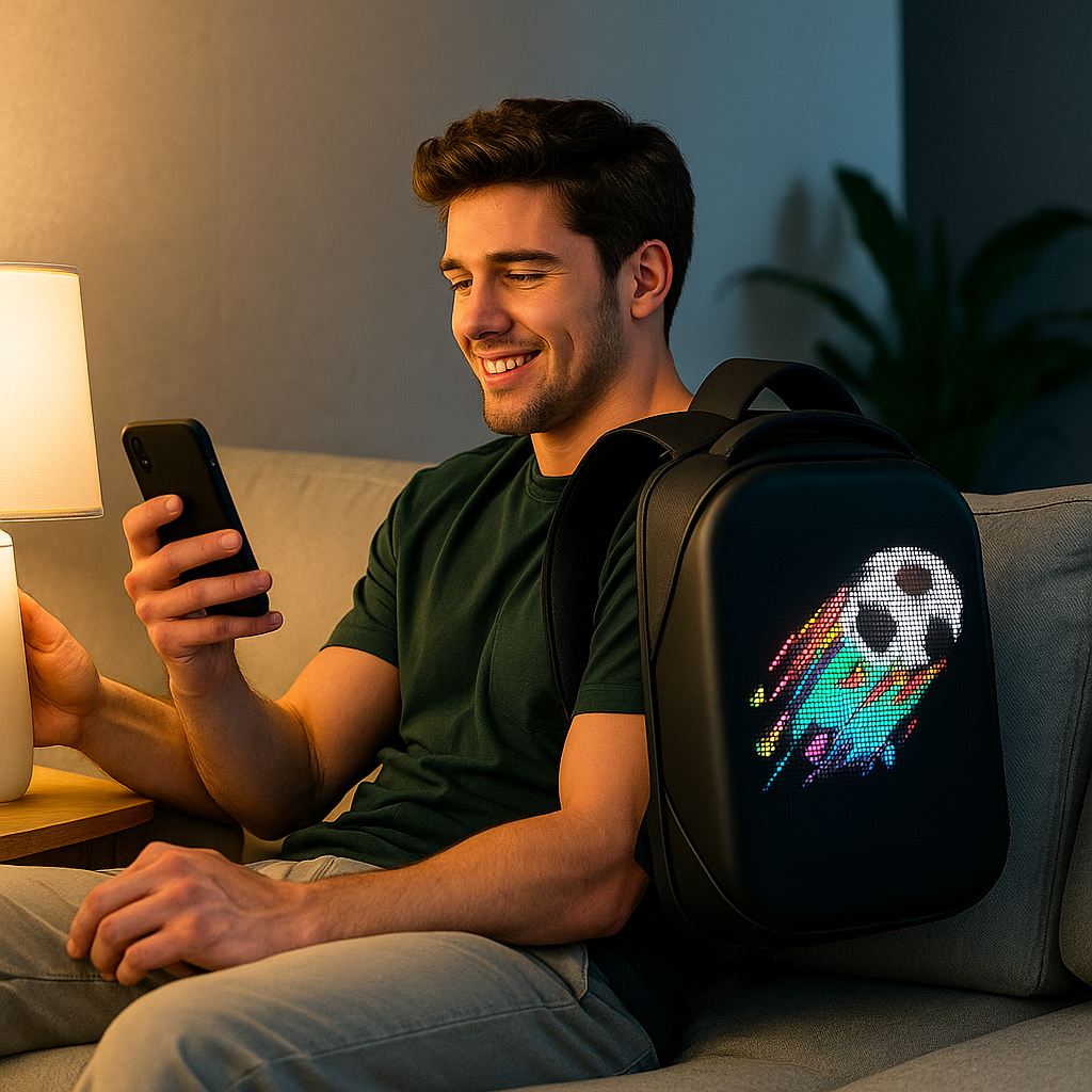PixelPro Backpack: La Mochila que Habla por Ti