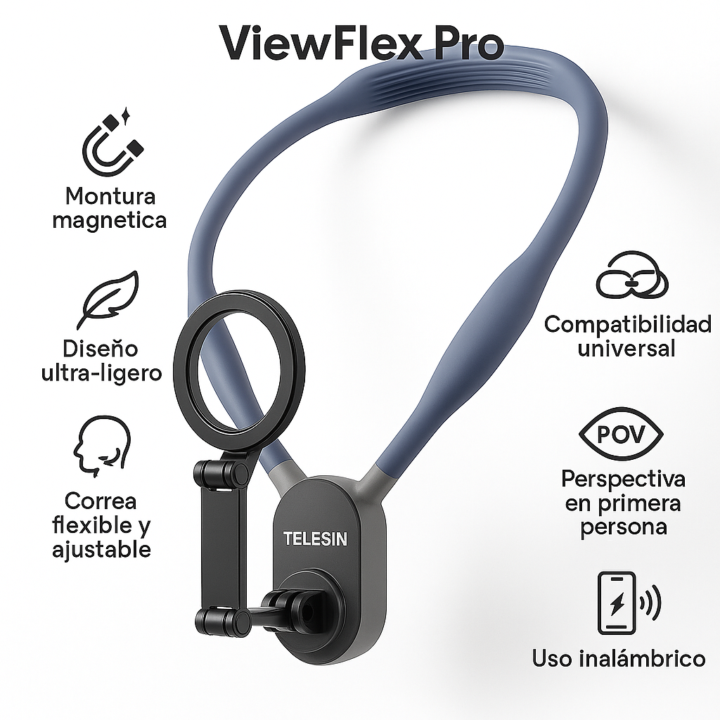 ViewFlex Pro: Soporte Magnético de Cuello para POV