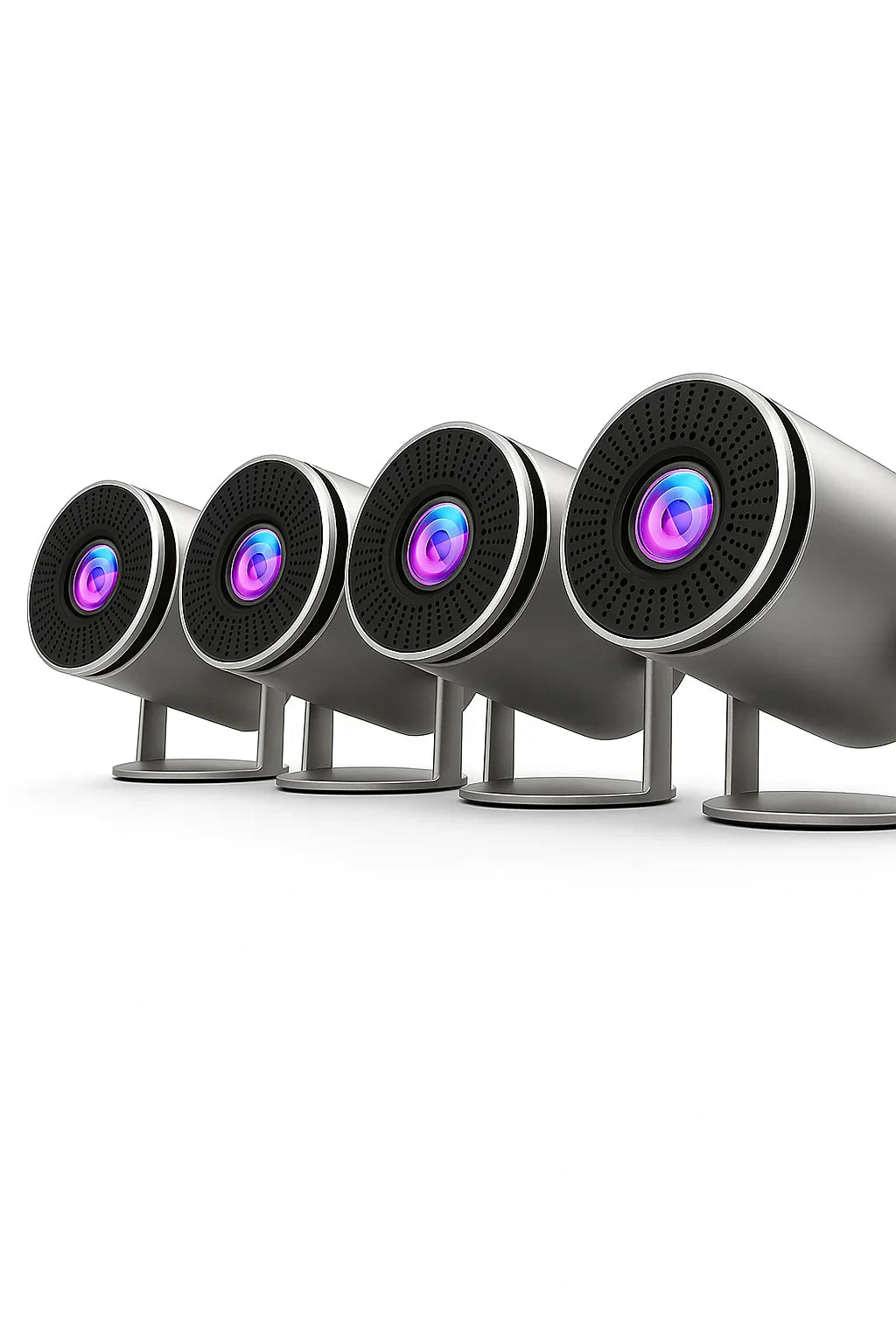 Proyector Portátil Smart 4K HD CinemaFlex 180 - Android 11, WiFi 6 y Gira 180° - TuAliado Homeplus