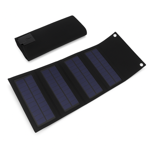 Cargador Solar Portátil Plegable 40W con Puerto USB para Camping y Emergencias