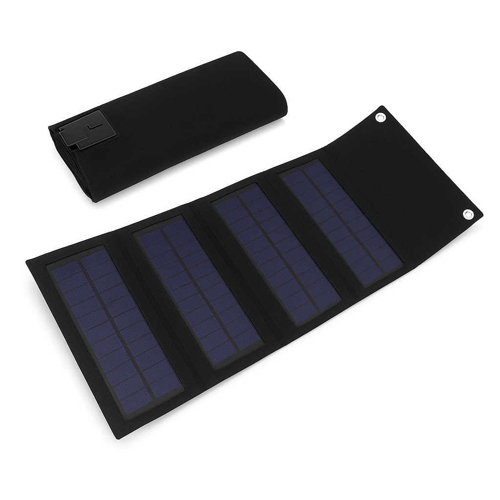 Cargador Solar Portátil Plegable 40W con Puerto USB para Camping y Emergencias - TuAliado Homeplus