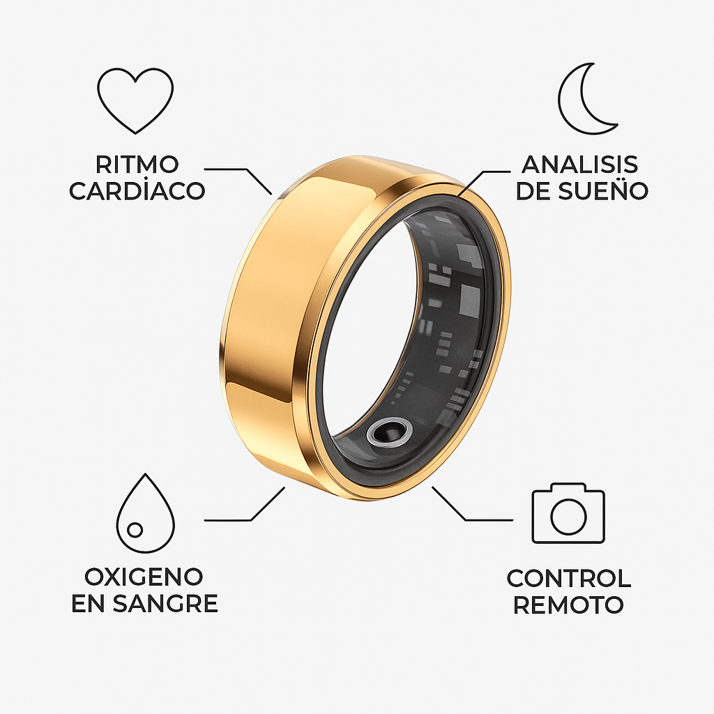 Aura Ring GOLD: La Fusión Perfecta de Estilo y Bienestar