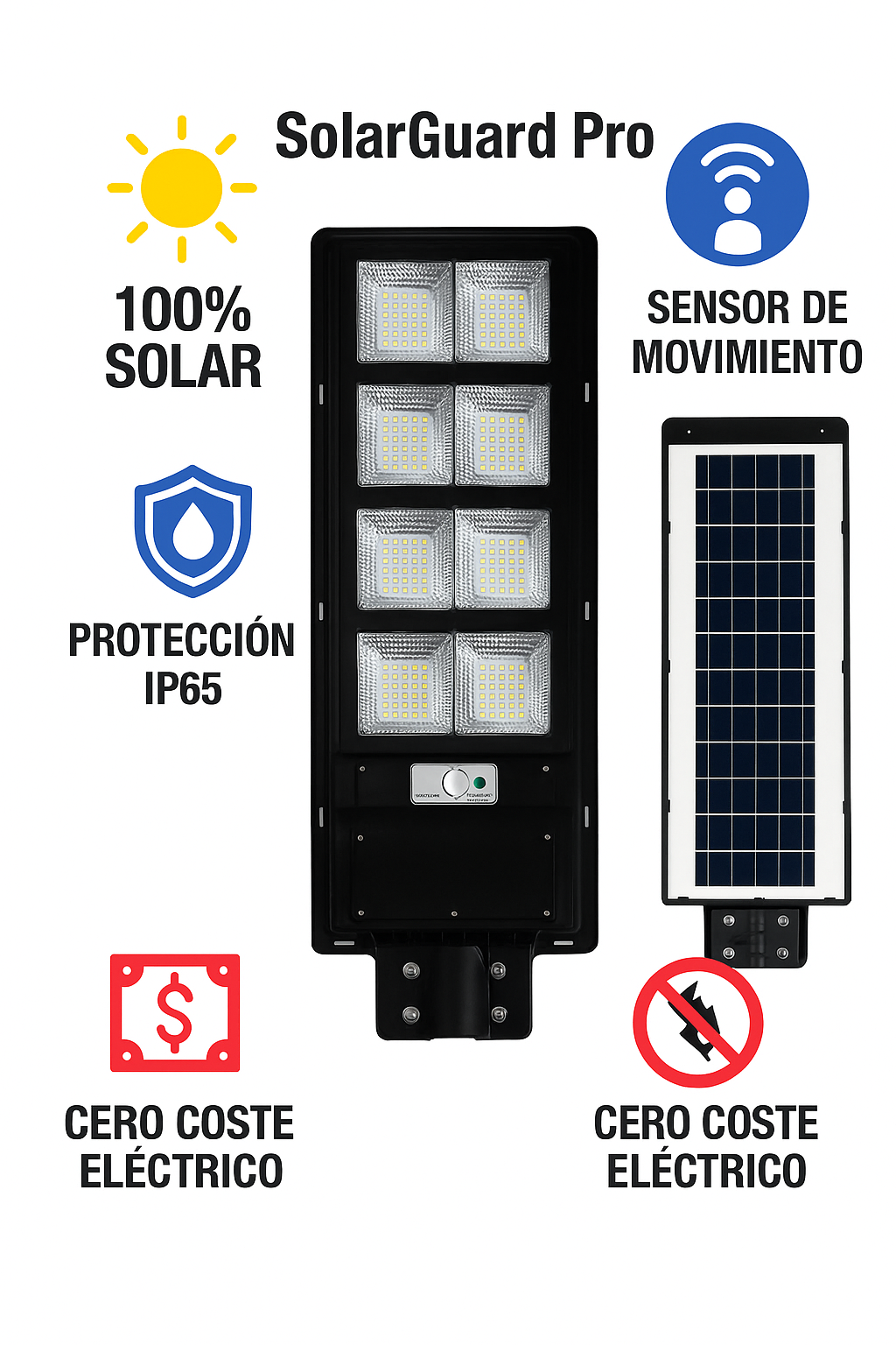 Solaris Vision Tech: Luz LED con sensor de movimiento
