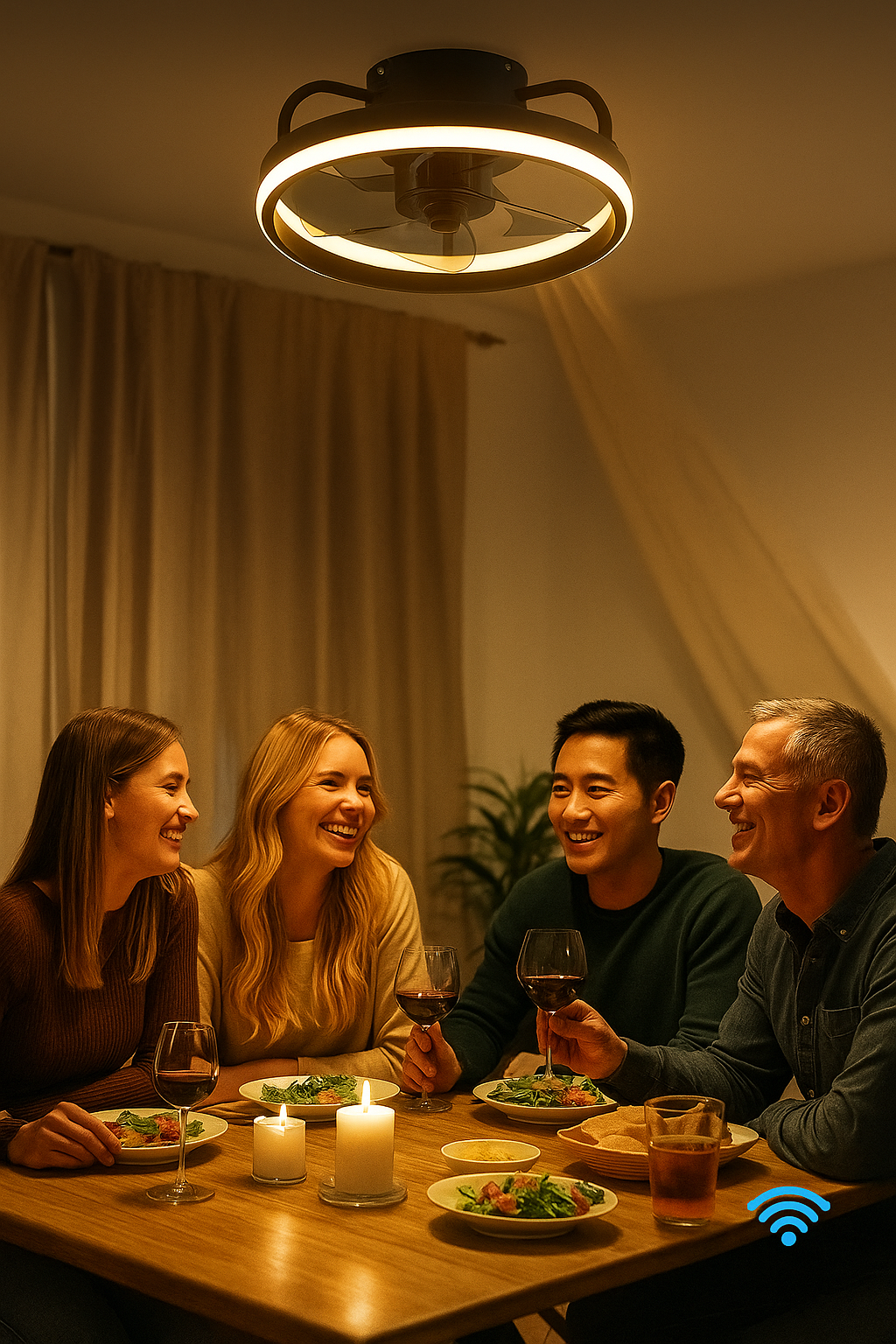 Ventech: Ventilador de Techo con Luz LED