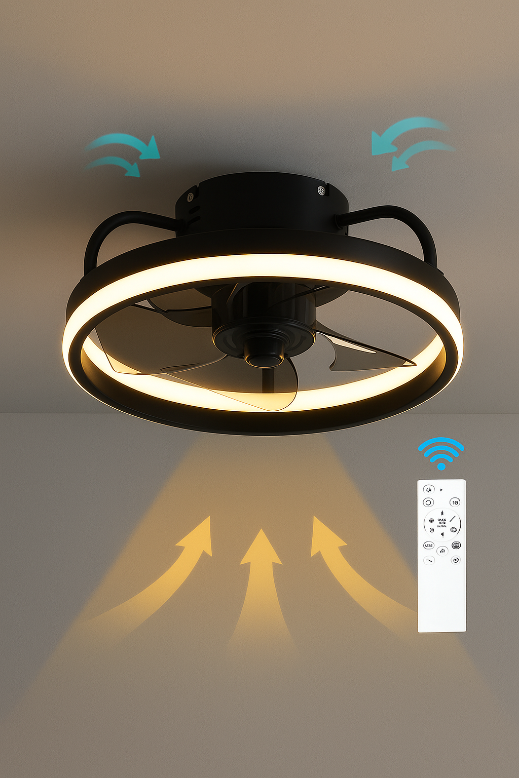 Ventech: Ventilador de Techo con Luz LED