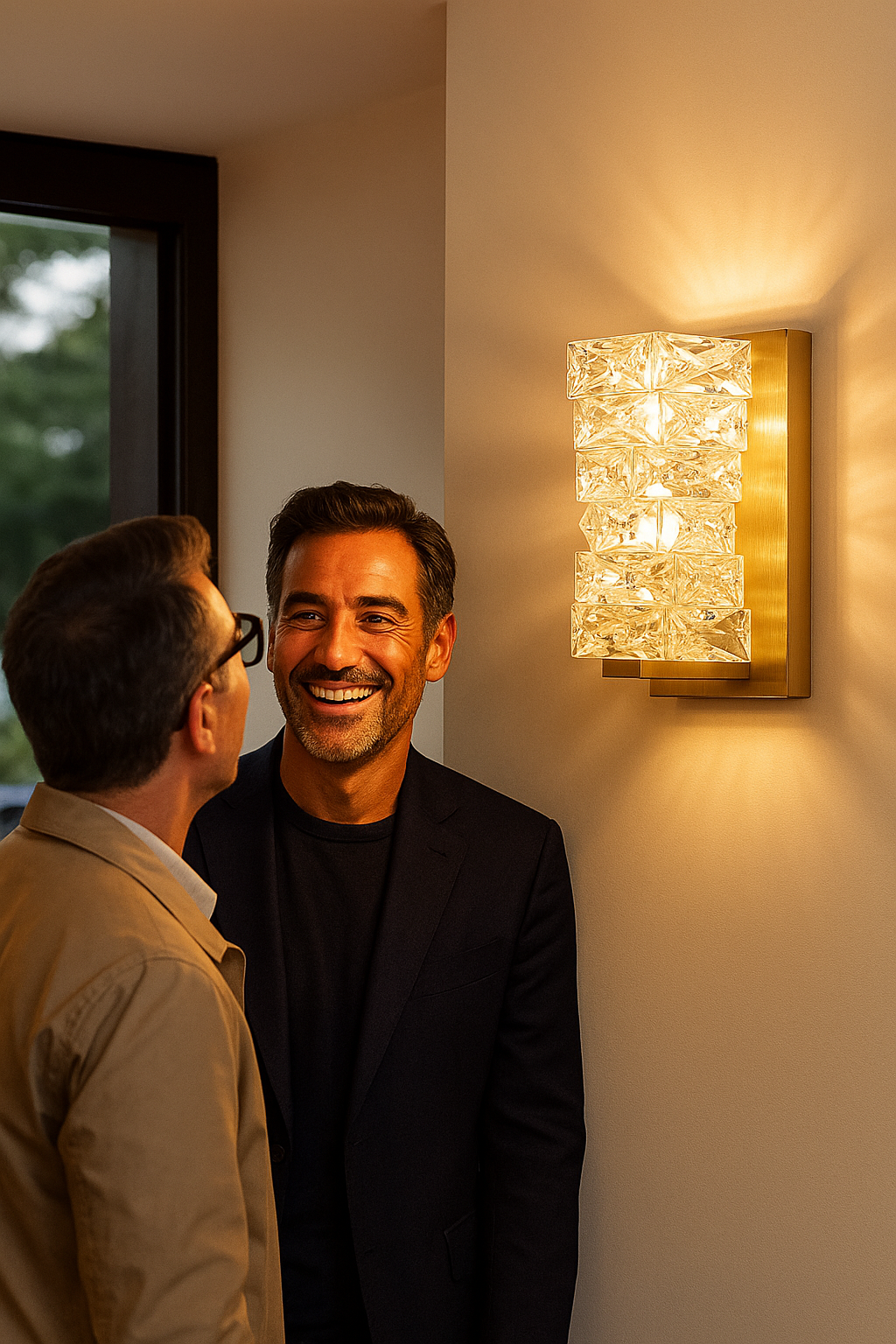 Artlight: CrystalLUZ Lámpara de Pared de Cristal Postmoderna