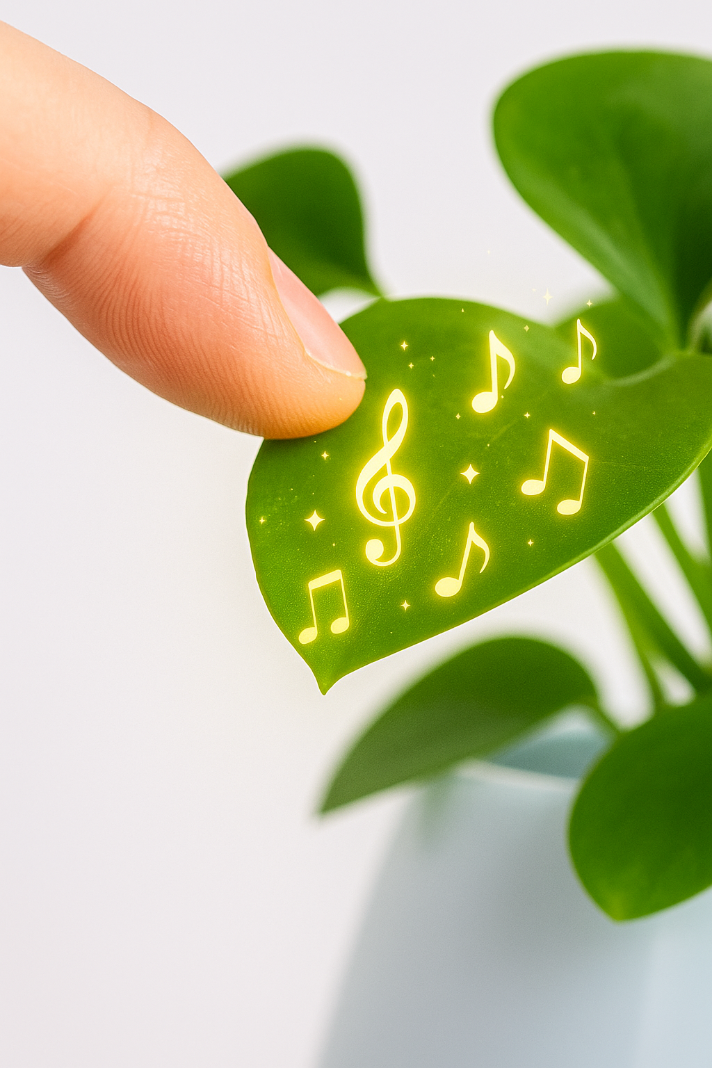 Maceta Musical Inteligente TOKQI: ¡Donde la Naturaleza y la Música Crean Magia!