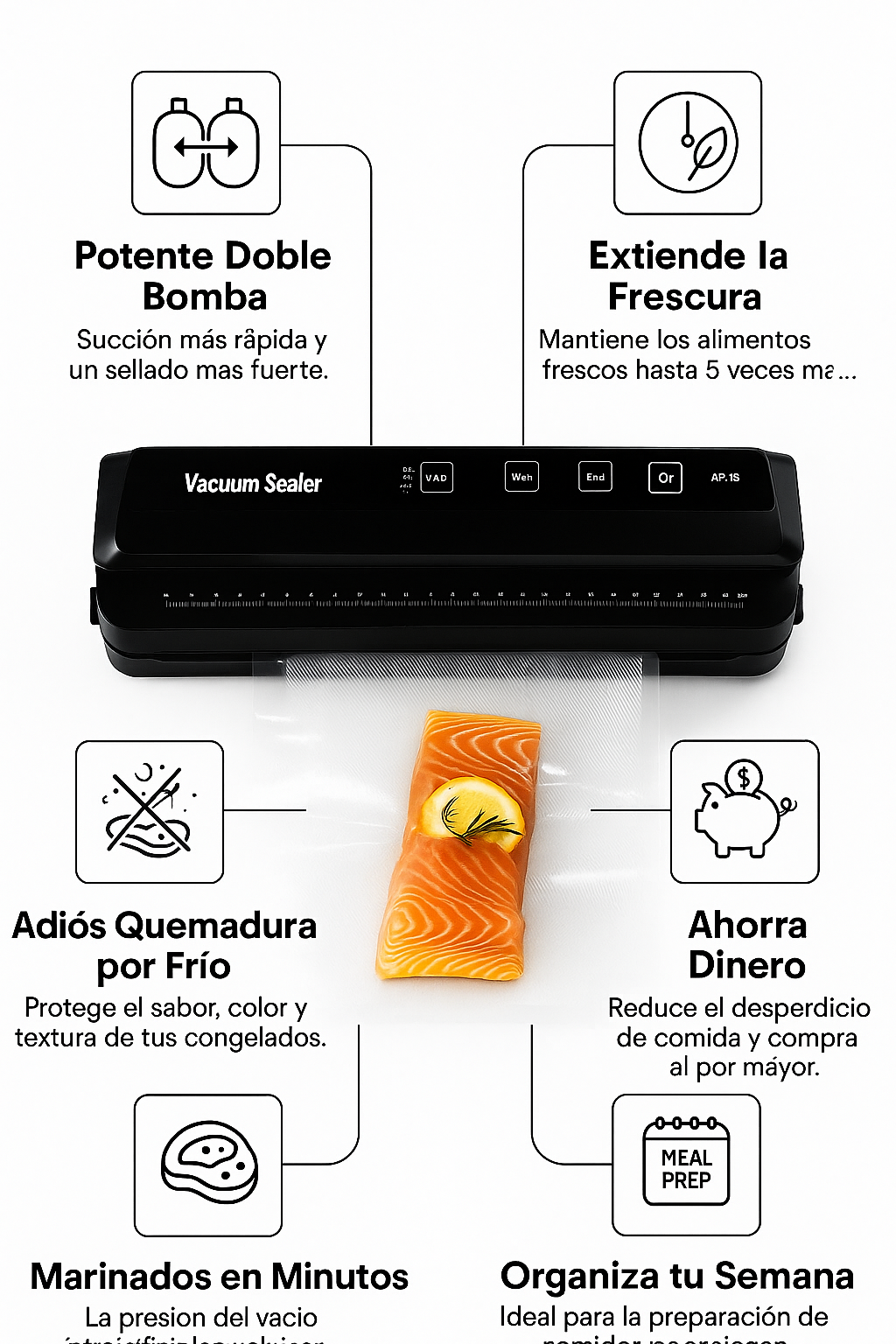 FreshSeal Doble Bomba: Conserva la Frescura de tus Alimentos por Mucho Más Tiempo