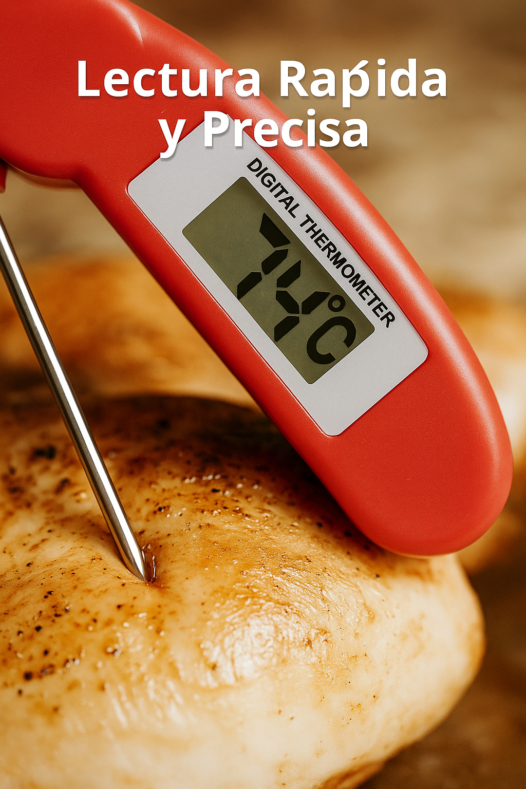 ChefTemp Digital Plegable: ¡La Temperatura Perfecta al Instante!