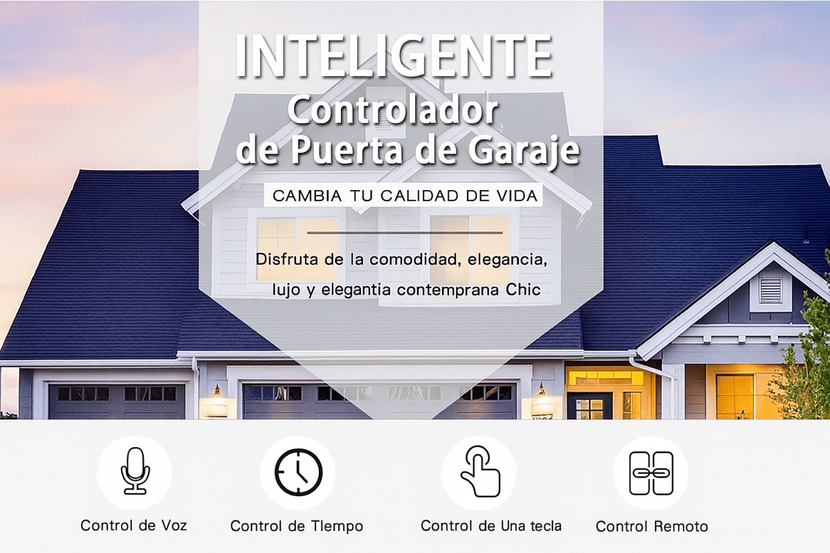 Controlador Inteligente WiFi para Puerta de Garaje (Tuya): Abre y Cierra tu Garaje con el Celular o la Voz - TuAliado Homeplus