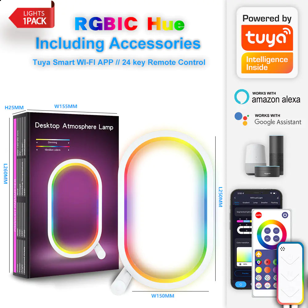 Smart WiFi RGB Creative Desk Lamp for Gaming Setup