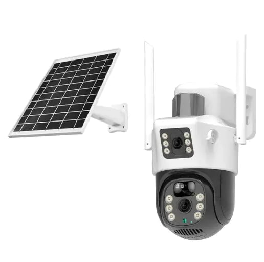 Cámara de Seguridad Solar WiFi para Exterior: Vigilancia HD 24/7 sin Cables - TuAliado Homeplus