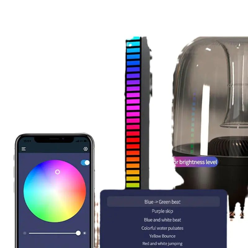 Barra de Luz LED RGB Rítmica con Control de Sonido: Tu Visualizador de Música Portátil - TuAliado Homeplus