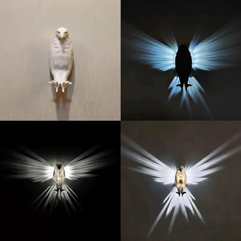 Lámpara de Pared Águila Majestuosa: Arte y Luz en Vuelo