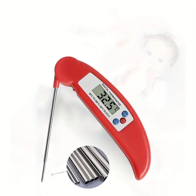 ChefTemp Digital Plegable: ¡La Temperatura Perfecta al Instante!