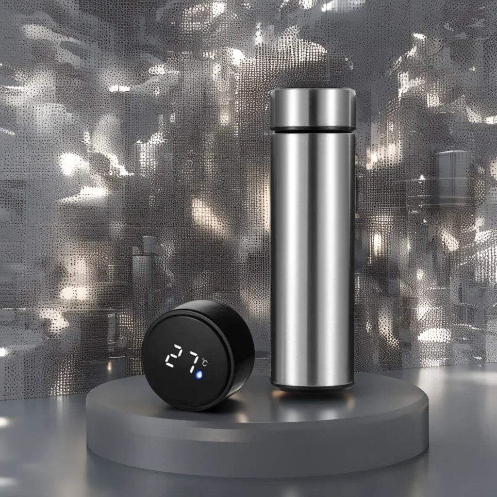 Termo Inteligente con Indicador de Temperatura LED 500ml - TuAliado Homeplus