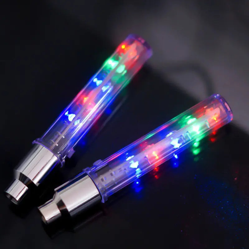 "5 LED Wheel Lights for Bikes - Valve Cap Lights"