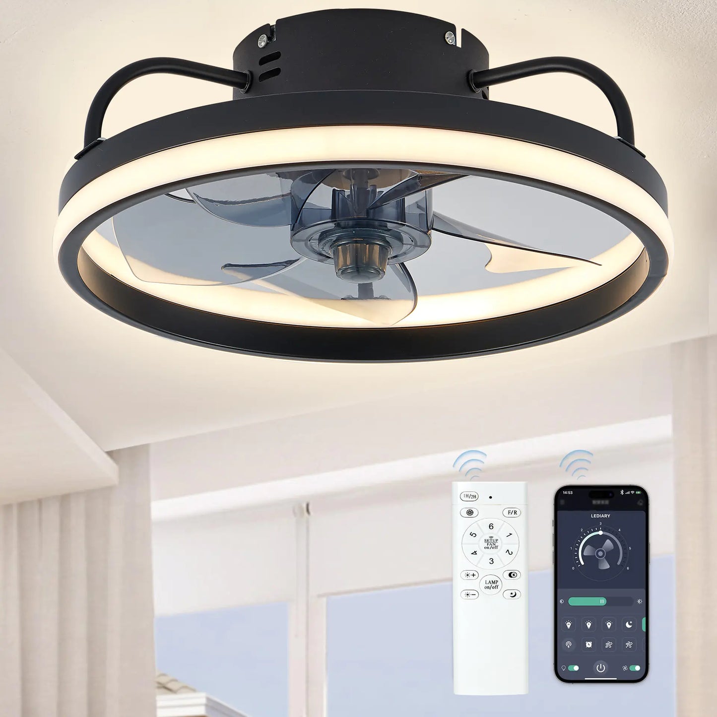 Ventech: Ventilador de Techo con Luz LED