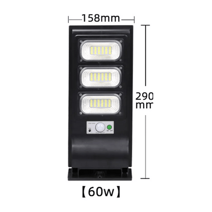 Lámpara Solar de Pared para Exterior de Alta Potencia (20W/40W/60W) con Sensor - TuAliado Homeplus