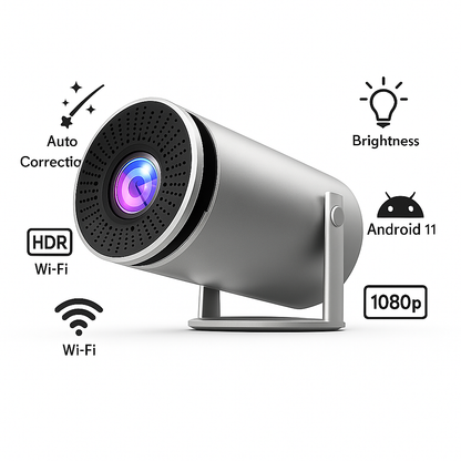CinemaFlex 180: Proyector Inteligente con Corrección Automática