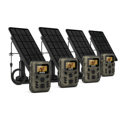 Kit de Alimentación Solar con Batería 5000mAh para Cámaras de Caza (6V/12V/USB-C)