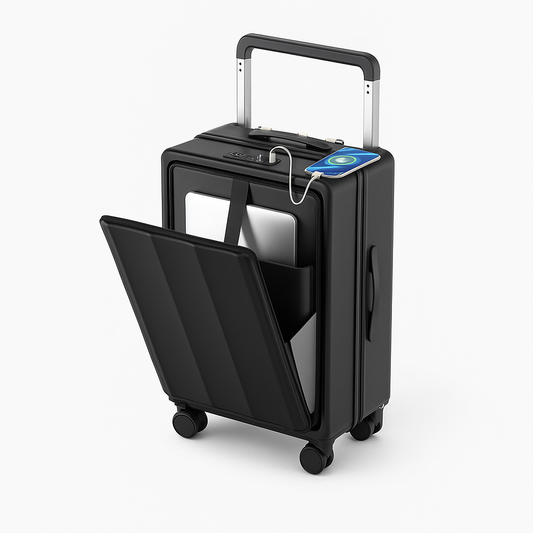 Equipaje de Mano Inteligente 20" con Puerto USB y Acceso Frontal para Laptop