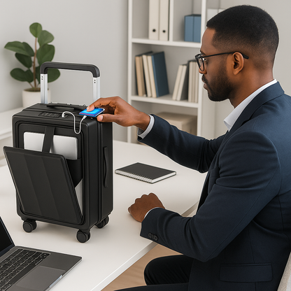 Equipaje de Mano Inteligente 20" con Puerto USB y Acceso Frontal para Laptop