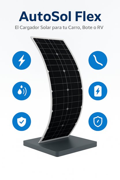 AutoSol Flex: El Cargador Solar para tu Carro, Bote o RV