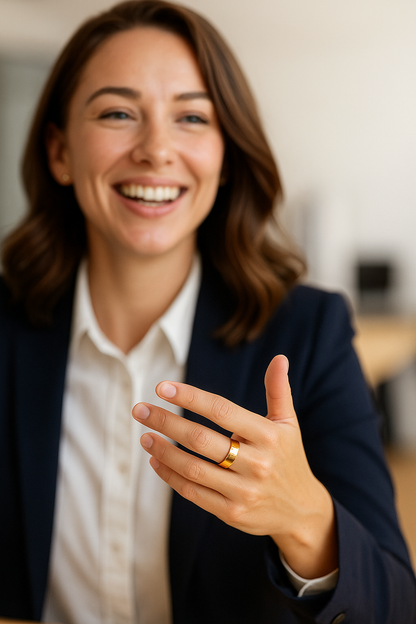 Aura Ring GOLD: La Fusión Perfecta de Estilo y Bienestar