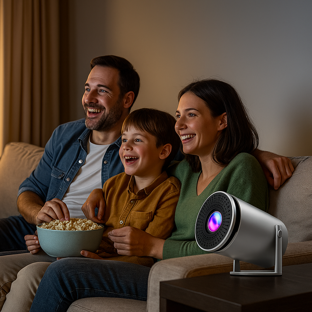 CinemaFlex 180: Proyector Inteligente con Corrección Automática