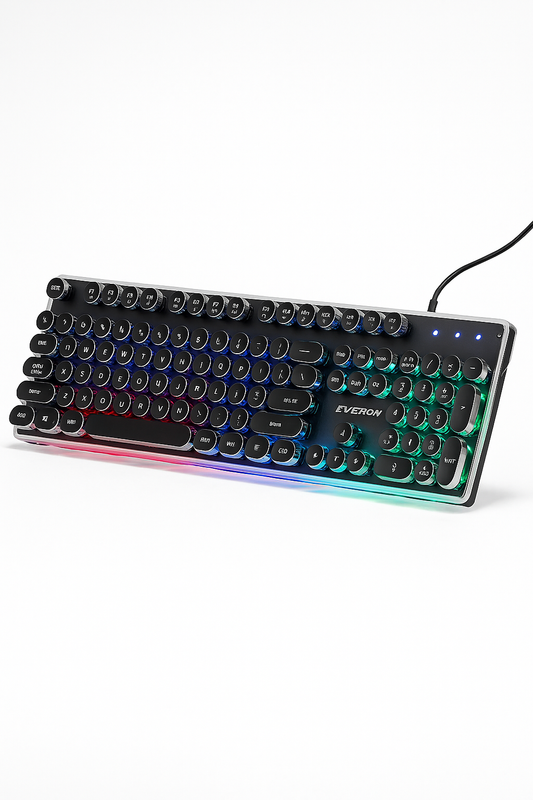 Retrokey: Teclado Mecánico Steampunk
