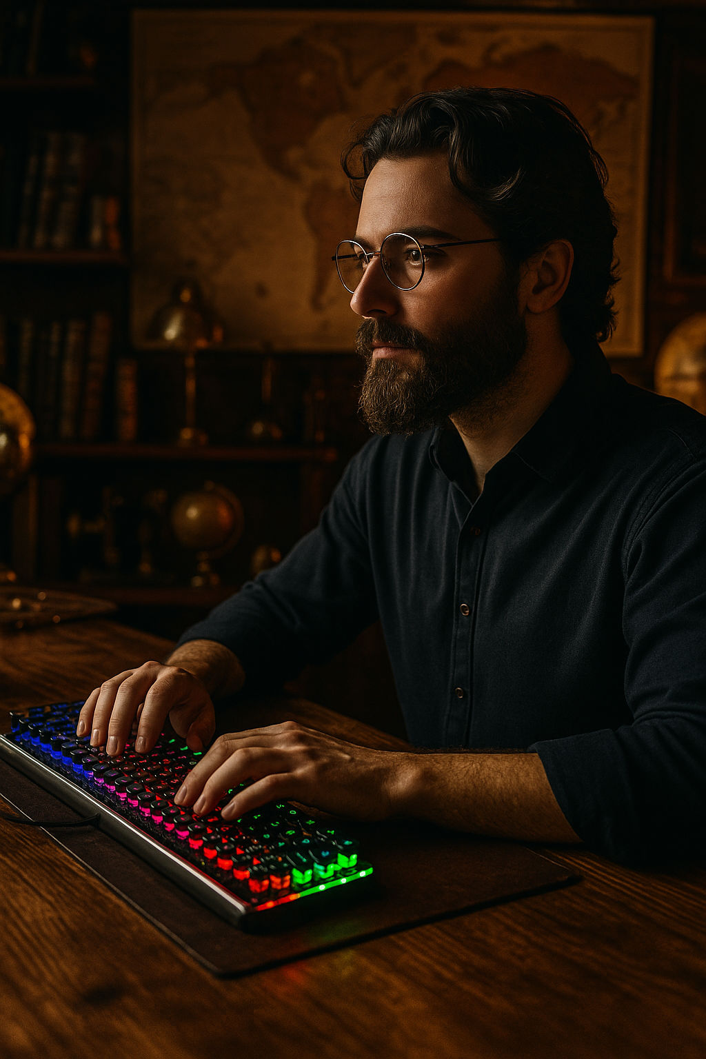 Retrokey: Teclado Mecánico Steampunk