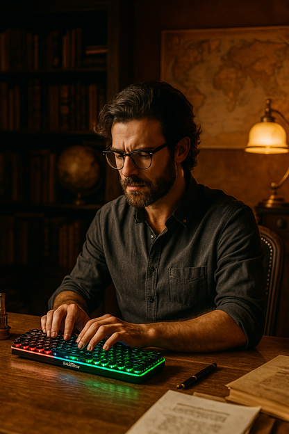 Retrokey: Teclado Mecánico Steampunk