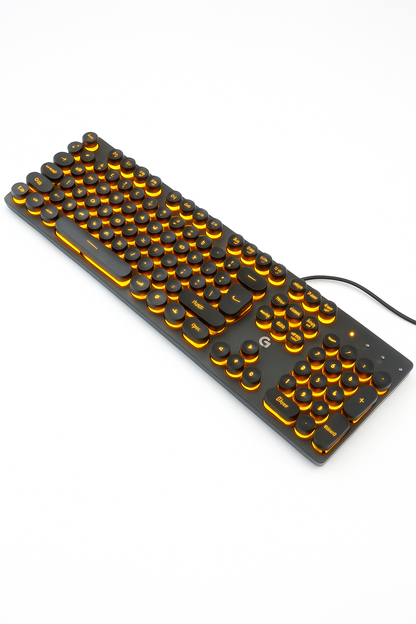 Retrokey: Teclado Mecánico Steampunk