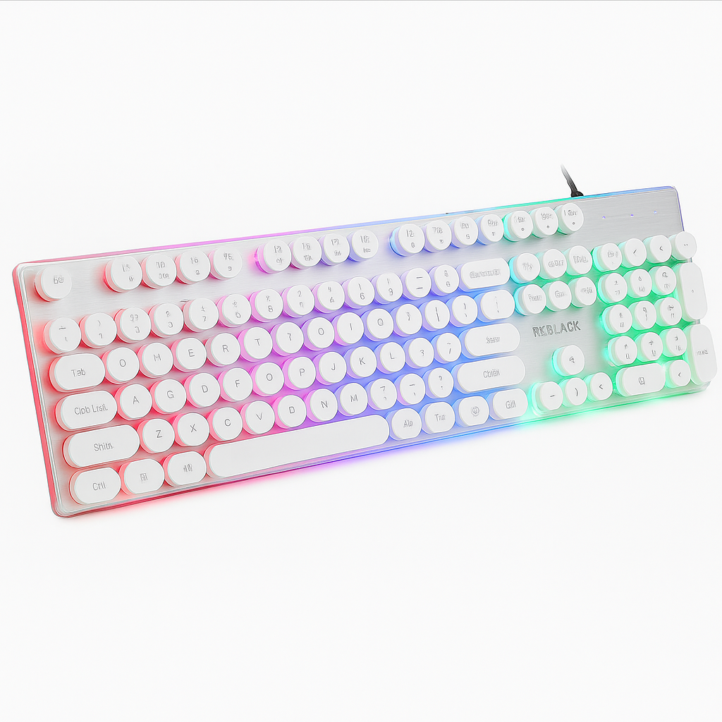 Retrokey: Teclado Mecánico Steampunk