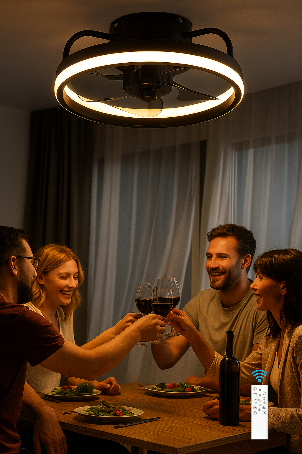 Ventech: Ventilador de Techo con Luz LED