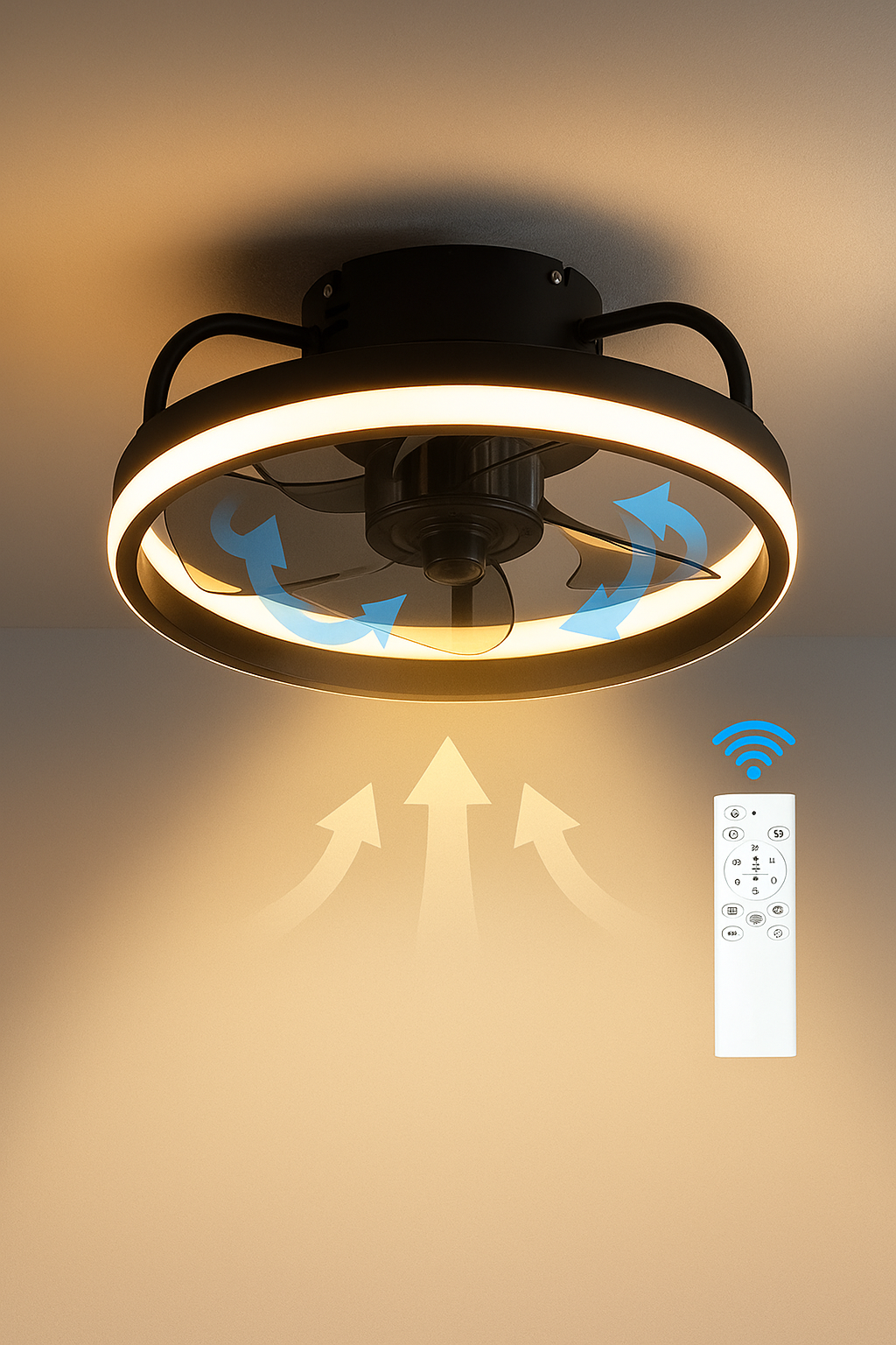 Ventech: Ventilador de Techo con Luz LED