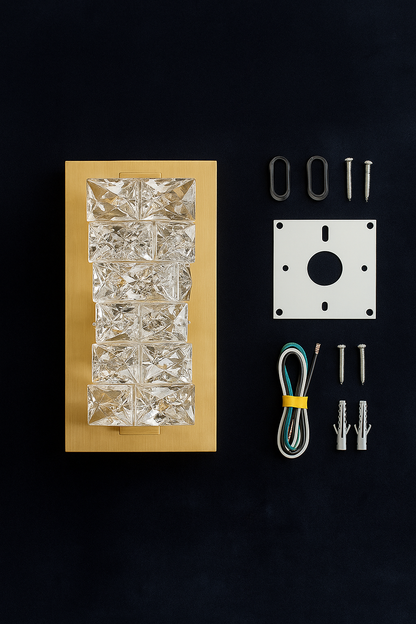 Artlight: CrystalLUZ Lámpara de Pared de Cristal Postmoderna