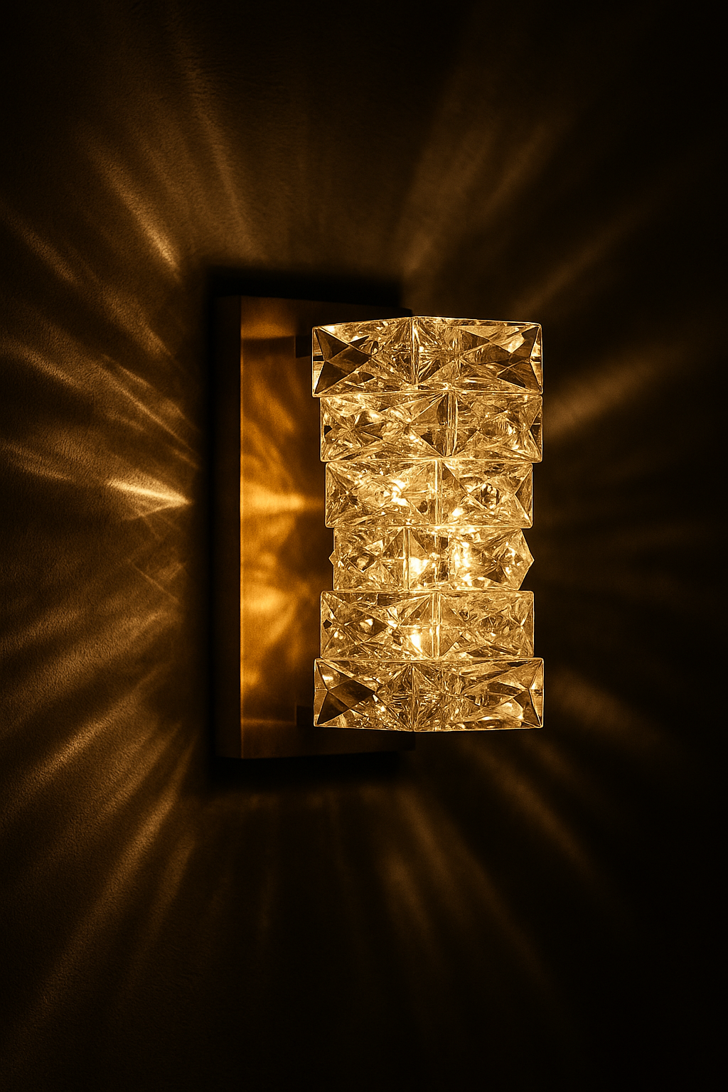 Artlight: CrystalLUZ Lámpara de Pared de Cristal Postmoderna
