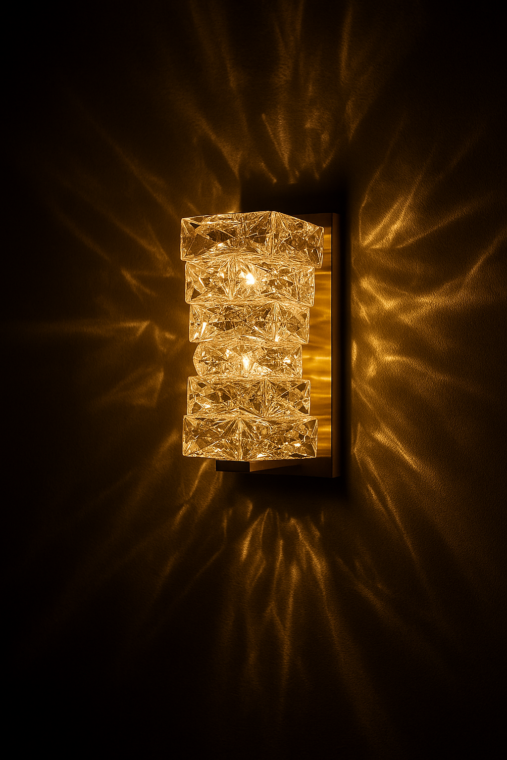 Artlight: CrystalLUZ Lámpara de Pared de Cristal Postmoderna