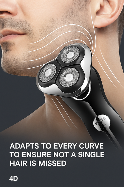 FlexShave 4D de Triple Cuchilla: ¡Precisión, Limpieza Automática y Pura Potencia!