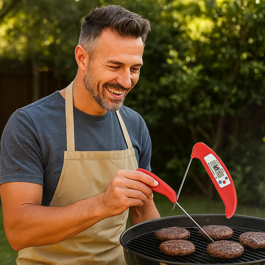 ChefTemp Digital Plegable: ¡La Temperatura Perfecta al Instante!