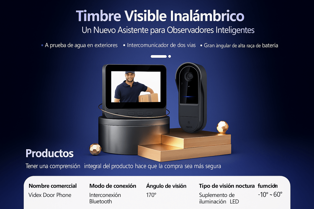 Videoportero Inteligente WiFi: Tu Ojo Vigilante en la Puerta Principal - TuAliado Homeplus