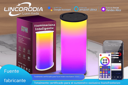 Lámpara Portátil Inteligente RGB WiFi (Tuya): Luz de Ambiente para Hogar y Camping - TuAliado Homeplus