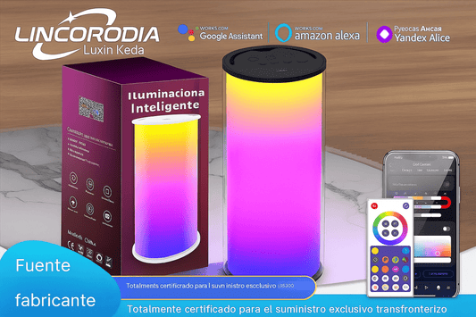Lámpara Portátil Inteligente RGB WiFi (Tuya): Luz de Ambiente para Hogar y Camping - TuAliado Homeplus