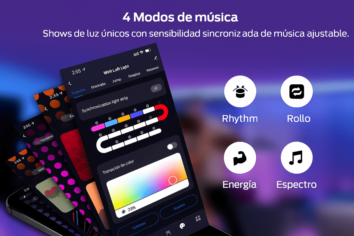 Lámparas Hexagonales Modulares RGB: Crea tu Propio Arte de Luz Interactivo en la Pared - TuAliado Homeplus