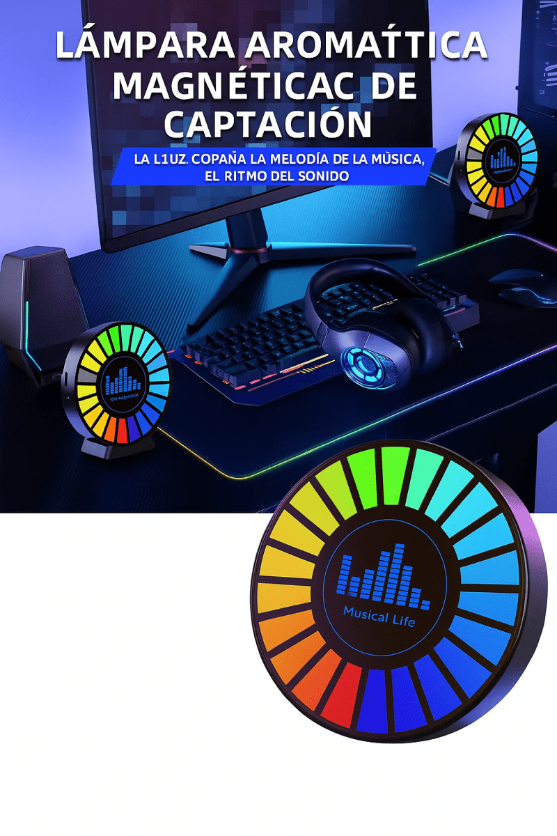 Parlante Bluetooth Portátil con Luces RGB Rítmicas: Sonido y Espectáculo de Luces en Uno - TuAliado Homeplus